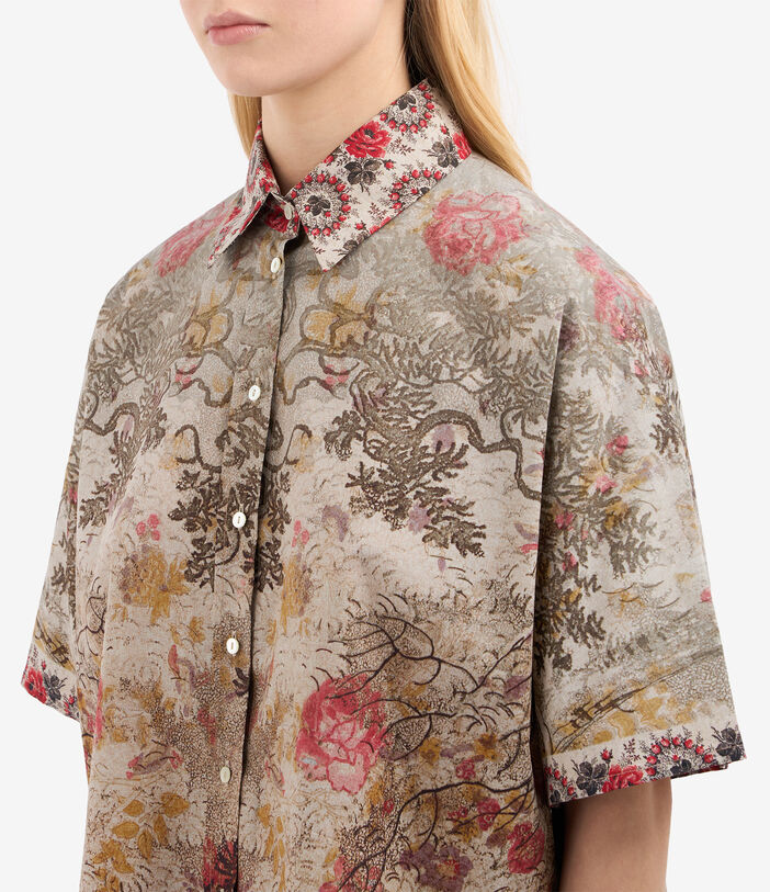 Pierre Louis Mascia DIOMEDE Shortsleeve Shirt Cotton Multicolor DIOMEDESCMC12431CO515058101