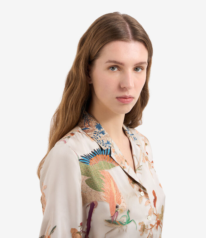 Pierre Louis Mascia ALOE Shirt Dress Silk ECRU ALOESAB11899SE515616101