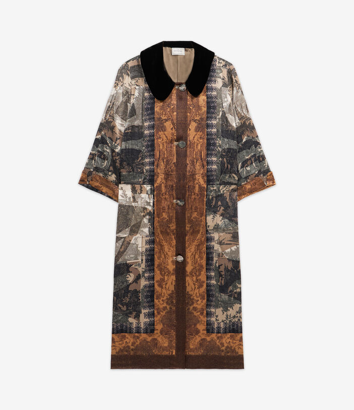 Pierre Louis Mascia ADANA Coat Silk Multicolor ADANACPT12261SE513382101