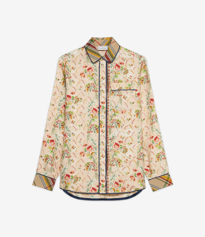 Pierre Louis Mascia ALOE Longsleeve Shirt Silk Multicolor ALOESCML10642SE122474101