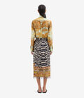 Pierre Louis Mascia ALOE Wrap Skirt Silk TRIBALE CHIAROSCURO ALOESGO12830SE518396101