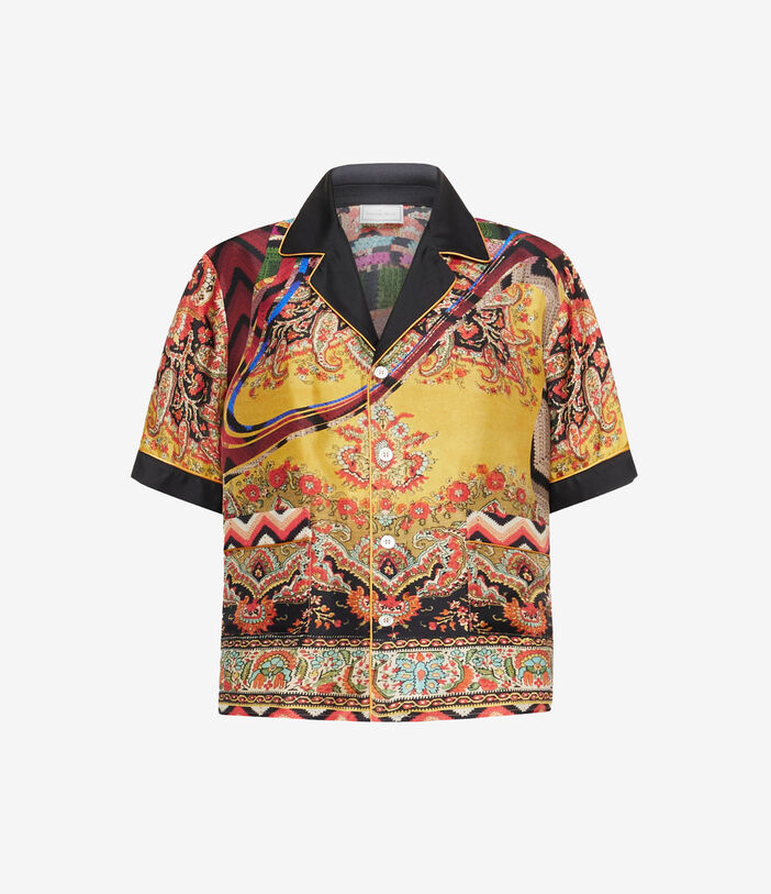 Pierre Louis Mascia ALOE Shortsleeve Shirt Silk Multicolor ALOESCMC11927SE511613101