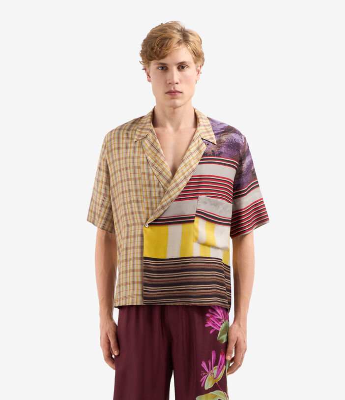 Pierre Louis Mascia ALOE Shortsleeve Shirt Silk MULTICOLOR ALOESCMC12464SE515051101