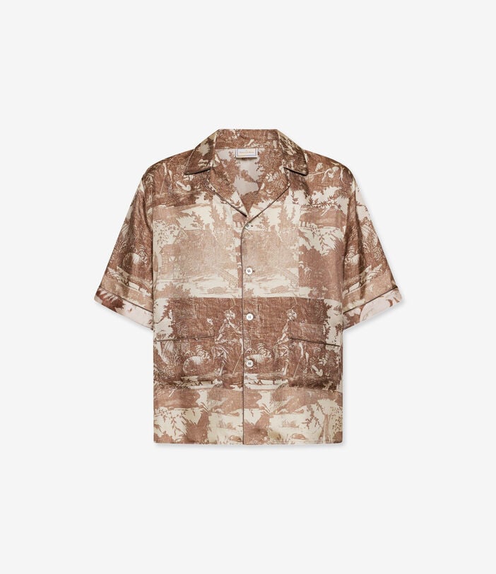 Pierre Louis Mascia ALOE Shortsleeve Shirt Silk TERRA CIPRIATA ALOESCMC11927SE518137104