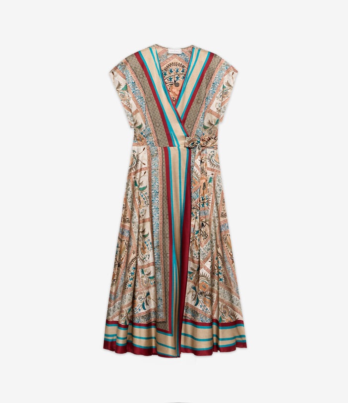 Pierre Louis Mascia ADANASTR Wrap Dress Silk MULTICOLOR ADANASTRSAB12153SE514999101