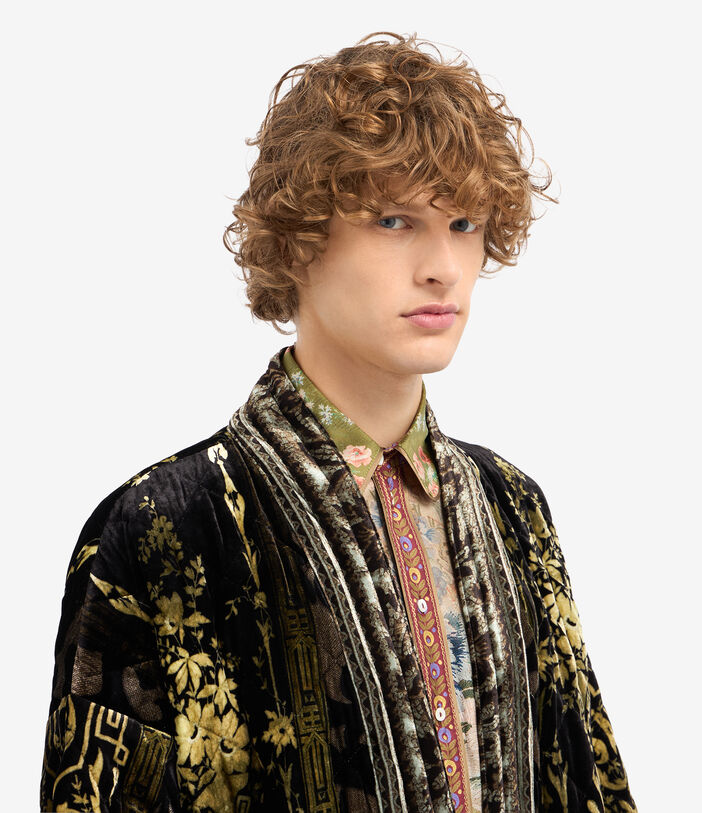 Pierre Louis Mascia KANADAS Kimono Viscose Silk Pierre Louis Mascia KANADAS Kimono Viscose Silk Multicolor KANADASKM11944VI516455101