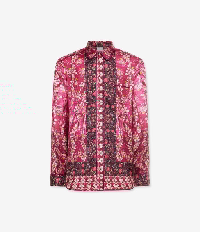 Pierre Louis Mascia ALOE Longsleeve Shirt Silk ROSA DAMASCO ALOESCML10642SE517872101