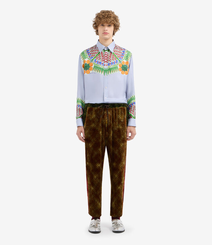 Pierre Louis Mascia KANADA Trousers Viscose Silk Multicolor KANADAPT11667VI516441101