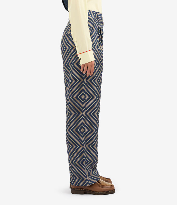Pierre Louis Mascia CIALDA Trousers Silk Multicolor CIALDASPT12108SE139889101