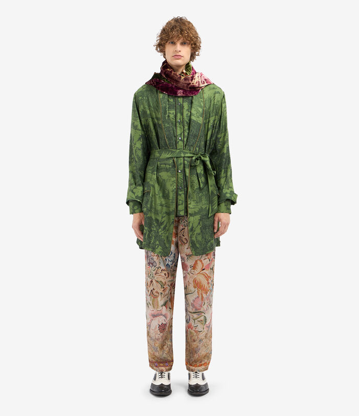 Pierre Louis Mascia ALOEGUM Dressing Gown Silk Multicolor ALOEGUMSVT10010L92SE516072106