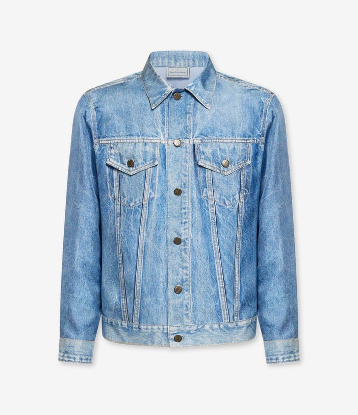 Pierre Louis Mascia ALOQHI Jacket Silk Faux-Denim DENIM ALOQHIGB12817SE517705101