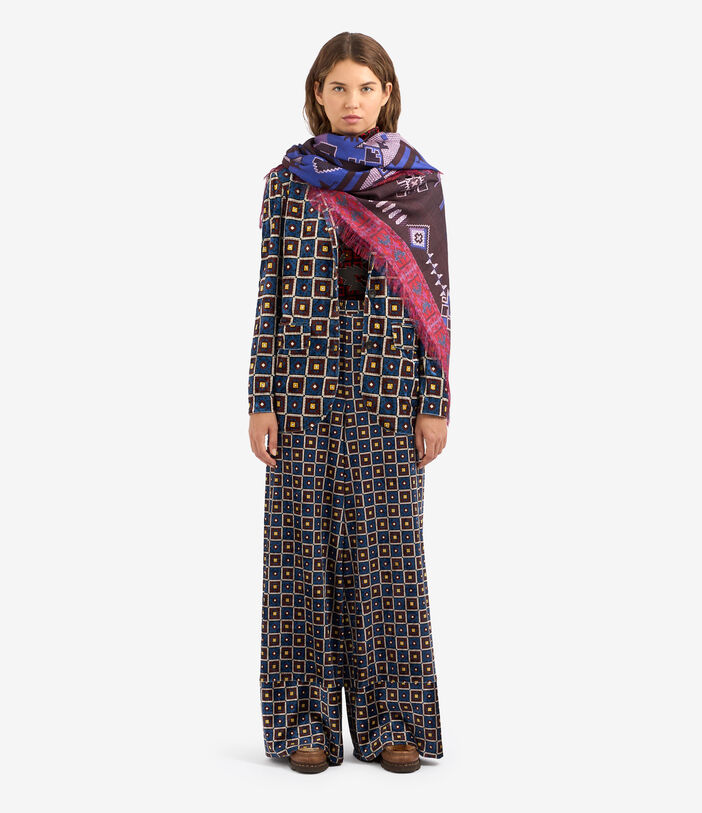 Pierre Louis Mascia PILLOW Turtleneck Top Viscose Multicolor PILLOWDO12351VI140148101