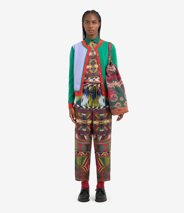 Pierre Louis Mascia ALOE Trousers Silk Multicolor ALOESPT10959SE513270101