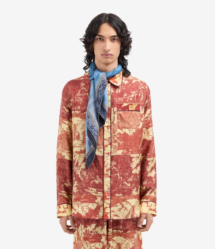 Pierre Louis Mascia CIALDA Bandana Scarf Silk 90x90 CIELO VELATO CIALDATW090X090MSE517539101