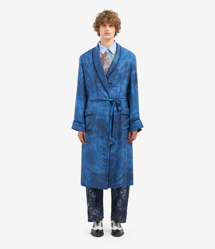 Pierre Louis Mascia ALOEGUM Dressing Gown Silk Multicolor ALOEGUMSVT10010L124SE516073102