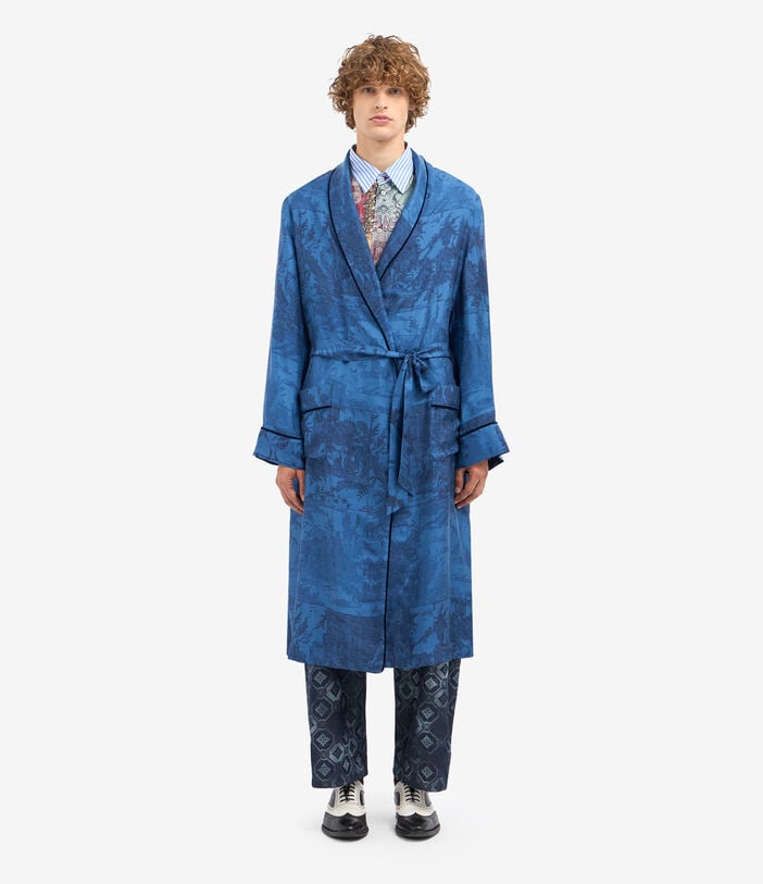 Pierre Louis Mascia ALOEGUM Dressing Gown Silk Pierre Louis Mascia ALOEGUM Dressing Gown Silk Multicolor ALOEGUMSVT10010L124SE516073102