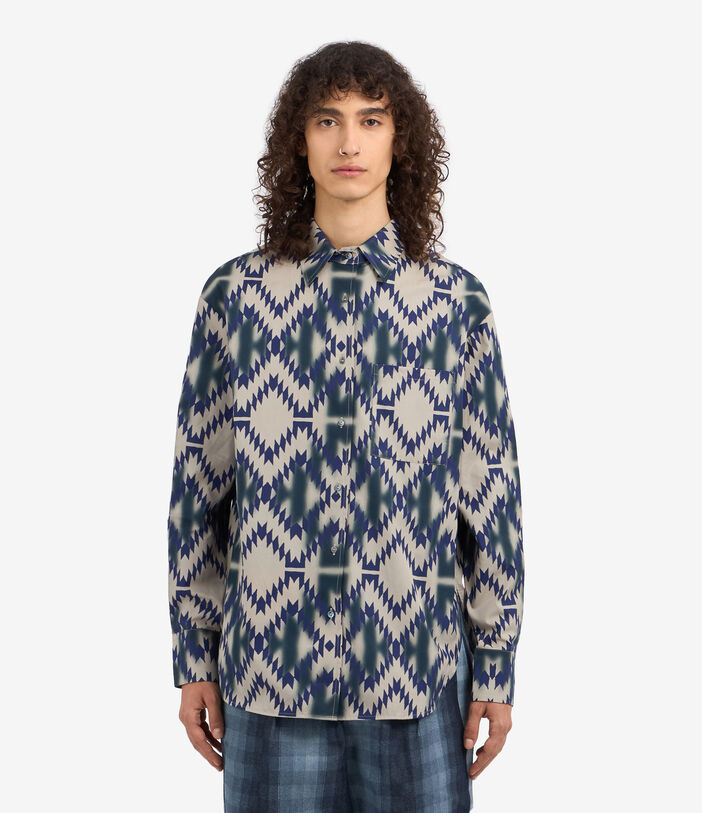 Pierre Louis Mascia TESLABIO Longsleeve Shirt Cotton Multicolor TESLABIOSCML12318CO513522101