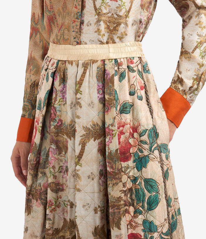 Pierre Louis Mascia ALOSOL Skirt Polyester Silk Multicolor ALOSOLGO11912PL513300101