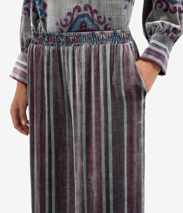 Pierre Louis Mascia KANPUR Palazzo Trousers Viscose Silk Multicolor KANPURSVPT11665VI513545101