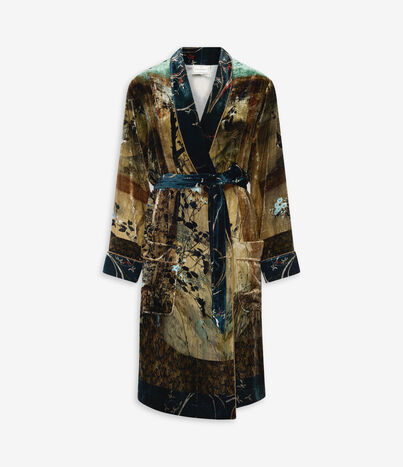 Pierre Louis Mascia KANADA Robe de Chambre Viscose et Soie VENTAGLIO DI RESINA KANADAVT11668L124VI519626101