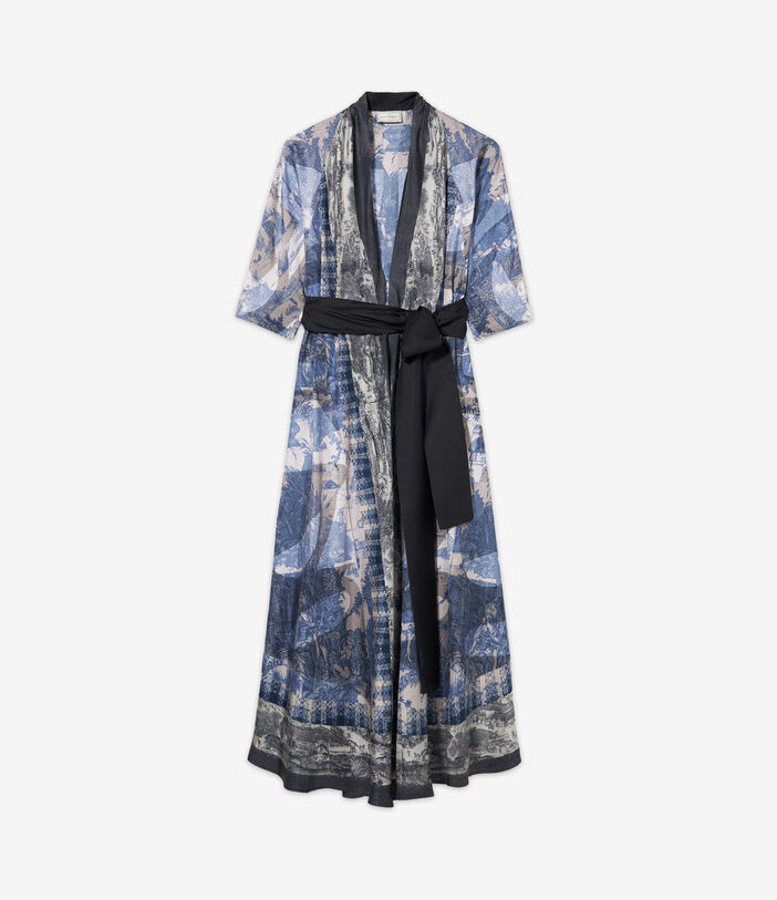 Pierre Louis Mascia CIALDA Wrap Dress Silk Multicolor CIALDASAB11914SE513357101