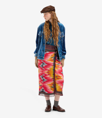 Pierre Louis Mascia ALOE Wrap Skirt Silk DAMASCO D'ARCHIVIO ALOESGO12830SE519466101
