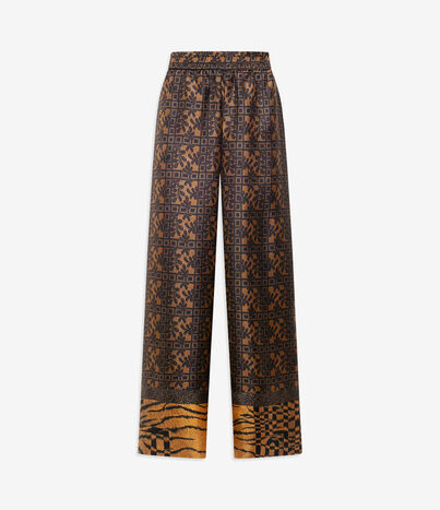 Pierre Louis Mascia ALOE Palazzo Trousers Silk Multicolor ALOESPT12450SE516281101