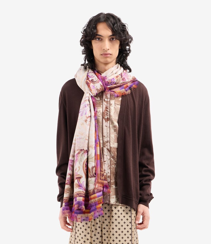 Pierre Louis Mascia ALOEUW Shawl Scarf Silk 135x195 MALVA ALOEUWSW135X195S4SE517296101