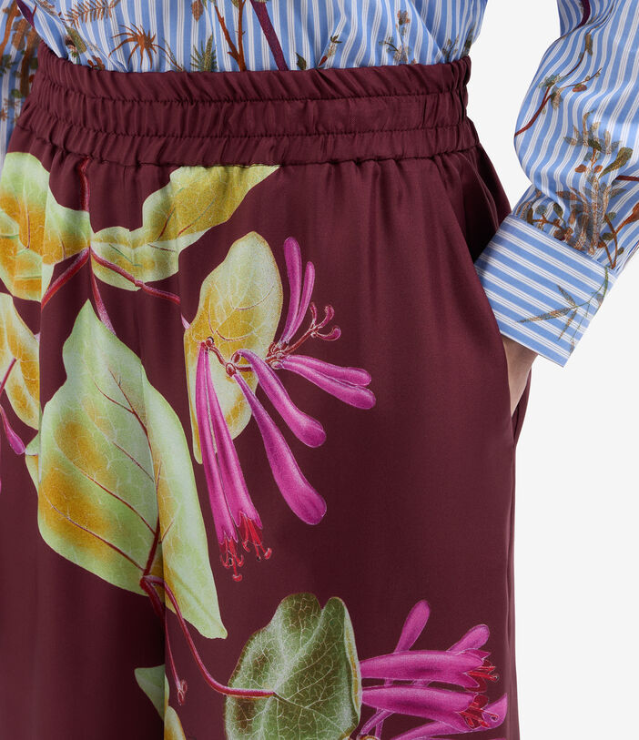 Pierre Louis Mascia ALOEGOTS Palazzo Trousers Silk Multicolor ALOEGOTSSPT11903SE514666101