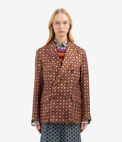 Pierre Louis Mascia FANCY Jacket Silk RUST FANCYGC12167SE514791101