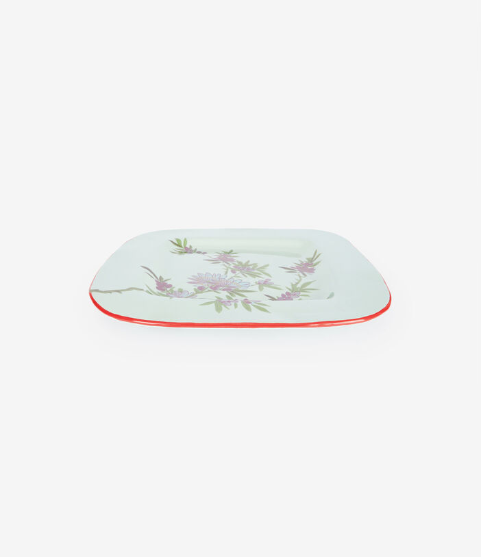 Pierre Louis Mascia TRAY Floral Tray Ceramic/Earthenware Multicolor TRAYAP12CRMAZZURRO