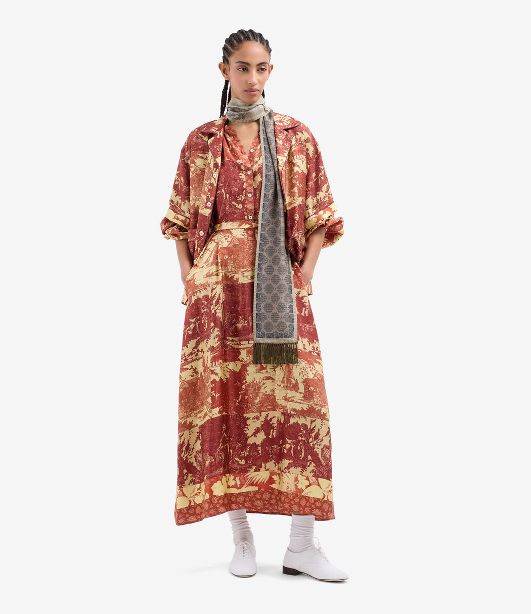 Robe Chemise En Soie ARITZIA WILFRED - Taille S - Marine Boutonnée - Sans Manches - Occasion Très Bon état