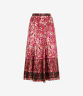 Pierre Louis Mascia ALOE A-line Skirt Silk ROSA DAMASCO ALOESGO12353SE518035101