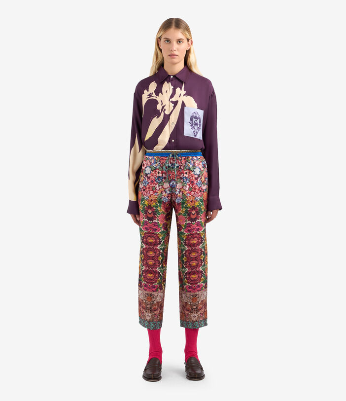 Pierre Louis Mascia ALOE Trousers Silk Multicolor ALOESPT10959SE513278101