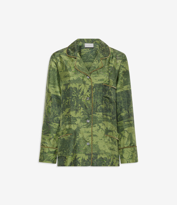 Pierre Louis Mascia ALOEGUM Longsleeve Shirt Silk Multicolor ALOEGUMSCML12600SE516069106