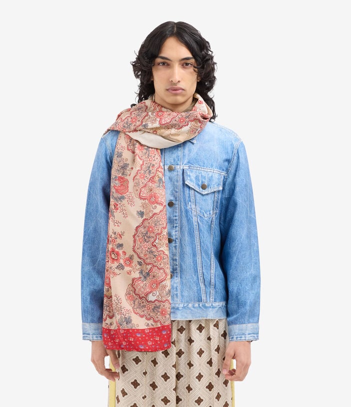 Pierre Louis Mascia ALOESTA Scarf Silk 65x190 FIORI D’ARGILLA ALOESTA065X190DSE517569101