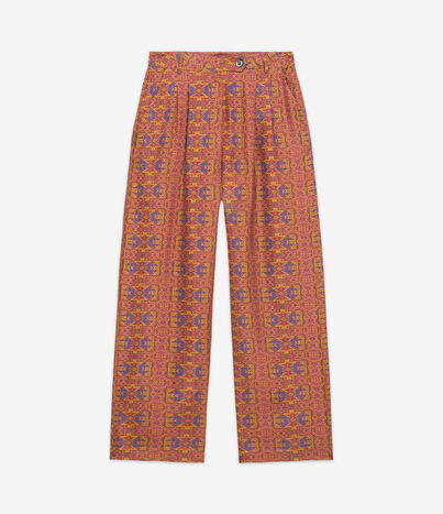 Pierre Louis Mascia CIALDA Trousers Silk Multicolor CIALDASPT12108SE139353101
