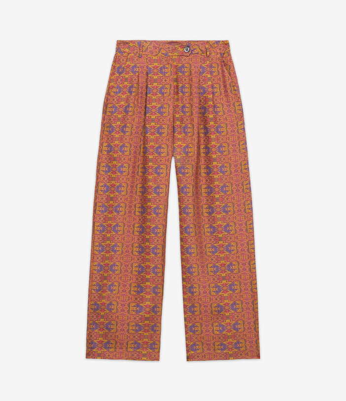 Pierre Louis Mascia CIALDA Trousers Silk Multicolor CIALDASPT12108SE139353101