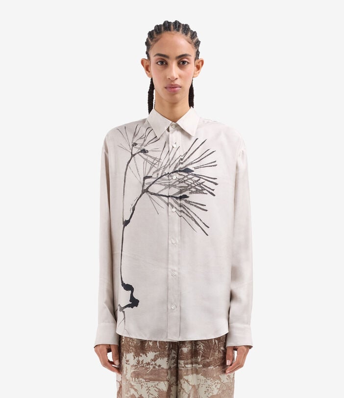 Pierre Louis Mascia ALOE Longsleeve Shirt Silk CARTA ANTICA ALOESCML10643SE517718101