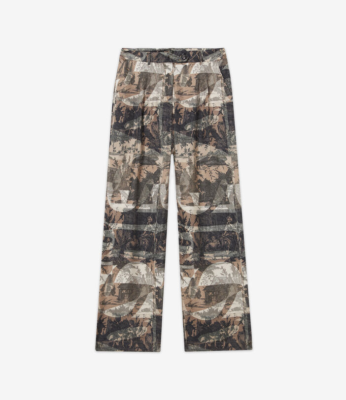 Pierre Louis Mascia CIALDA Trousers Silk Multicolor CIALDASPT12108SE139593102