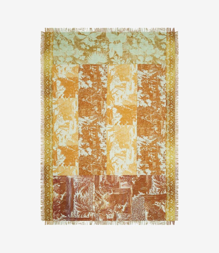 Pierre Louis Mascia ALOEUW Shawl Scarf Silk 135x195 CARAMELLO ALOEUWSW135X195S4SE514452106