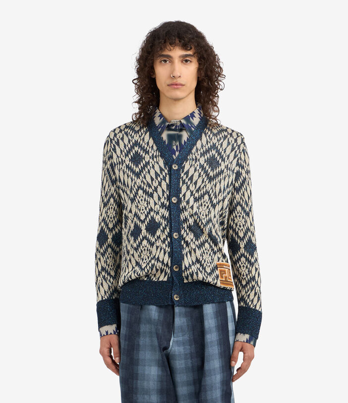 Pierre Louis Mascia TRICOT Cardigan Acetate Multicolor TRICOTCARPNP328ACBLU