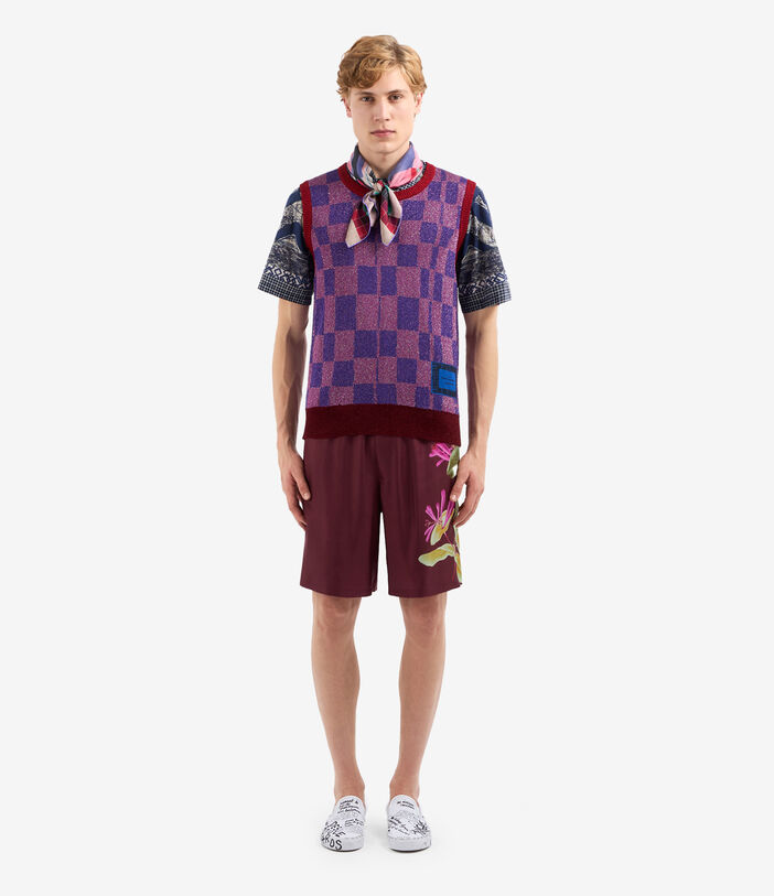 Pierre Louis Mascia TRICOT Gilet Acetate Multicolor TRICOTGLPPP002ACQUADRO