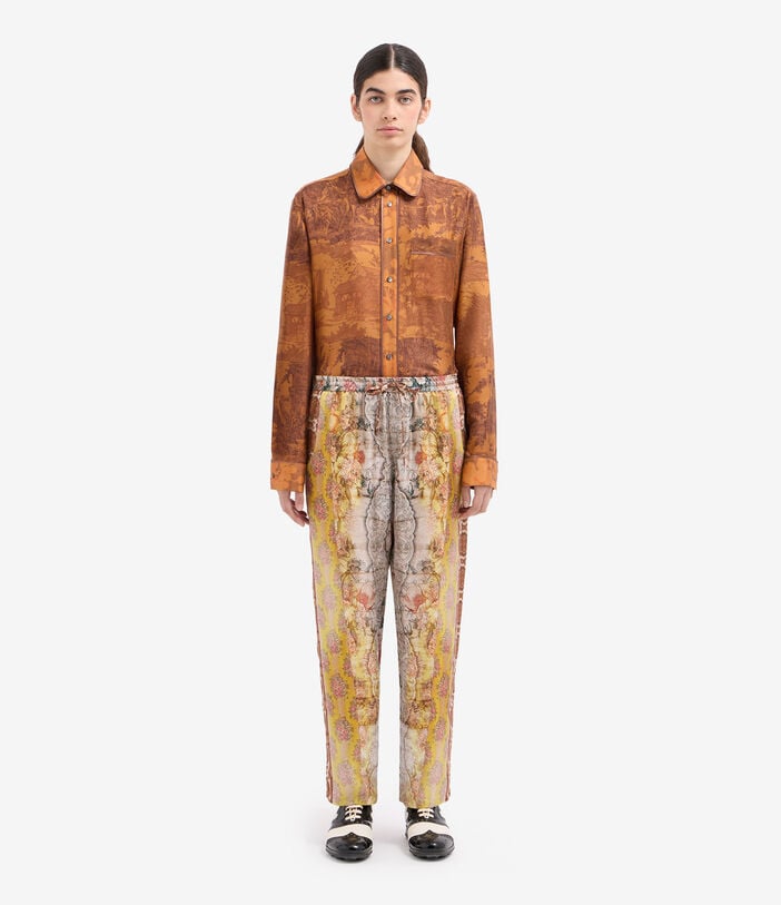 Pierre Louis Mascia ALOE Trousers Silk Pierre Louis Mascia ALOE Trousers Silk Multicolor ALOESPT10959SE516271101