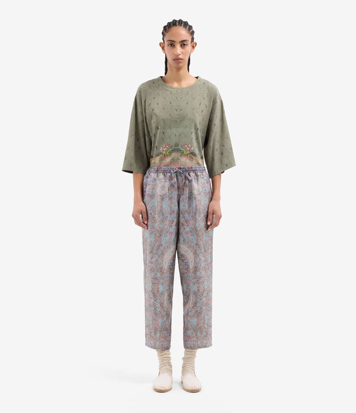 Pierre Louis Mascia ALOE Trousers Silk ARAZZO ALOESPT10959SE517944101