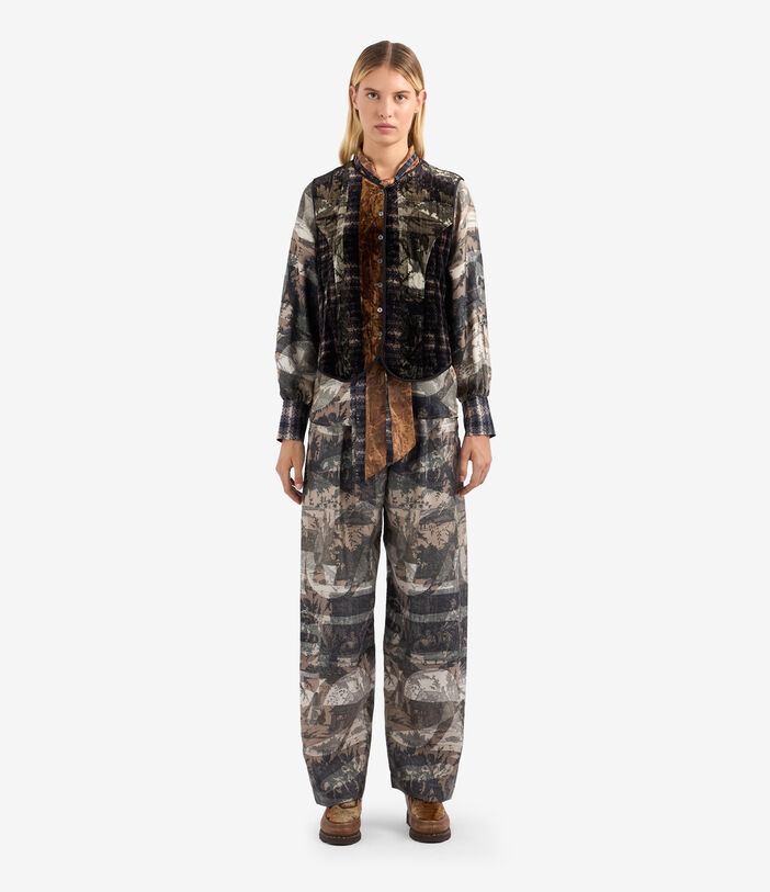 Pierre Louis Mascia KANADA Gilet Viscose Silk Multicolor KANADAGL11828VI513273101