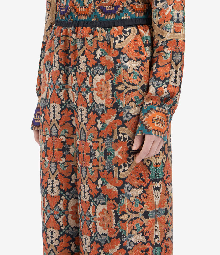 Pierre Louis Mascia CIALDA Palazzo Trousers Silk Multicolor CIALDASPT12450SE516417101