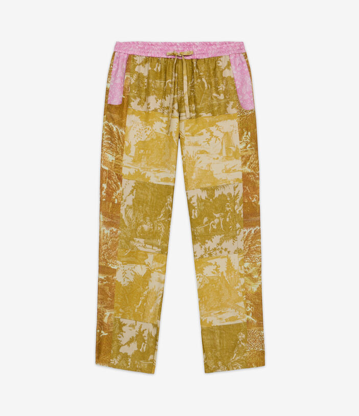 Pierre Louis Mascia ALOE Trousers Silk MUSTARD ALOESPT10959SE514993101