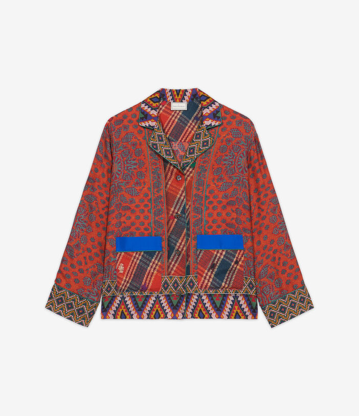 Pierre Louis Mascia ALOE Longsleeve Shirt Silk Multicolor ALOESCML11525SE513241101