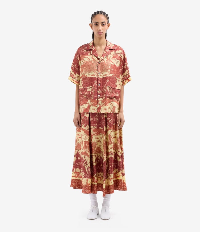 Pierre Louis Mascia ALOE Shortsleeve Shirt Silk BAROCCO ALOESCMC11927SE518137101